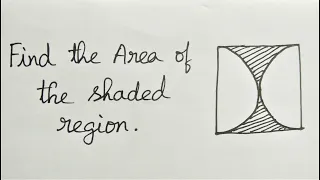 Poland - Math Olympiad Question | Can you solve this in 1 minute? Find the area of the shaded region