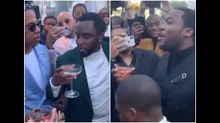 MEEK MILL AND DIDDY GIVES A SPEECH AT JAY Z ROC NATION BRUNCH