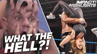 Sami Callihan PILEDRIVES Melissa Santos as Brian Cage Watches! | IMPACT! Highlights Oct 11, 2019