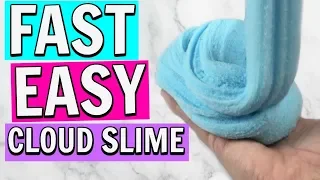 FAST EASY CLOUD SLIME RECIPE // NEW CLOUD SLIME TUTORIAL!