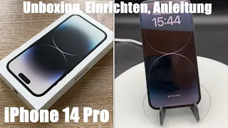 Apple iPhone 14 Pro Sp. black mit A16 Bionic Chip Overview, Unboxing, einrichten & iOS 16 Anleitung