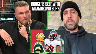 Pat McAfee Asks Aaron Rodgers If There Is A Beef With Ndamukong Suh