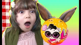 Wish For LOL PET TOY but got REAL PET RABBITS + LOL PETS OPENING with TOY picnic