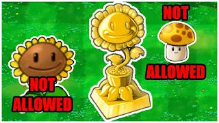 Can You Beat Adventure Mode For The 2nd Time Without Sunflower? (No Sunflower Challenge - PVZ)