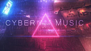 DEEP Cyberpunk Focus Music & HQ Binaural Rain Sounds - Helps Improve Focus & Concentration