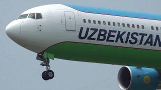 Uzbekistan Airways Boeing 767-300ER UK-67005 Landing at NRT 16L