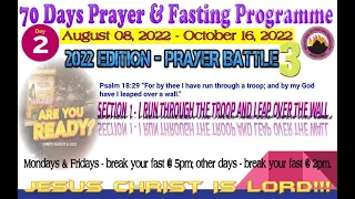 Day 2 MFM 70 Days Prayer & Fasting Programme 2022.Prayers from Dr DK Olukoya, General Overseer, MFM