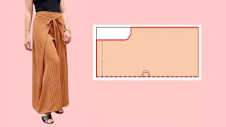 No zipper, no elastic - You don’t need to be a tailor to sew this pants | Easy DIY palazzo pants