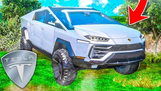 БИТВА КРАФТ АВТО В ГТА 5 ОНЛАЙН - TESLA CYBERTRUCK + LAMBORGINI URUS = ?? ⚡ГАРВИН