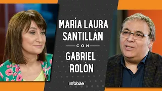 Gabriel Rolón con María Laura Santillán