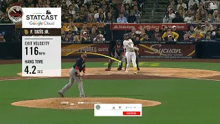 Fernando Tatis Jr.'s🔥🔥 116-mph homer for his 27th of the season