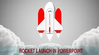 PowerPoint Animation Tutorial Motion Graphic Rocket