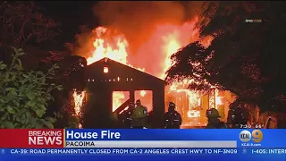 No Injuries Following Early Morning Fire At Vacant Home In Pacoima