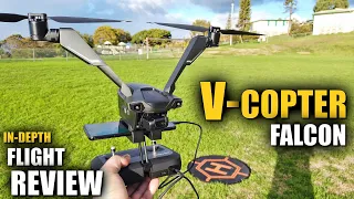 V-Copter Falcon (2 Armed Drone) Flight Review IN-DEPTH - How Good is it REALLY?!  [BONUS CRASH TEST]