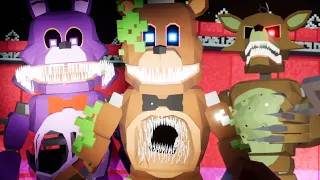The TWISTED ANIMATRONICS Attack in FNAF KILLER IN PURPLE