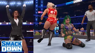 WWE 2K22 SMACKDOWN STEPHANIE MCMAHON ANNOUNCEMENT + SHOTZI VS TONI STORM EC QUALIFYING MATCH