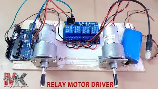 MOTOR DRIVER WITH RELAY || HIGH AMPERE MOTOR DRIVER FOR 12V,24V DC MOTORS || REPLACING L293D & L298N