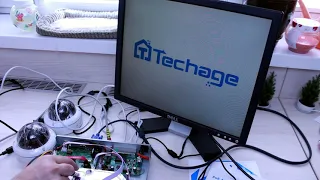 Сетевой видеорегистратор Techage с POE и 4 камерами / Безопасность