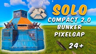 *COMPACT 2.0* Solo Bunker 24+ Rockets (Guide) / Rust Base Design