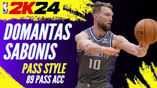 NBA 2K24 - Domantas Sabonis Pass Style + 89 Pass Acc