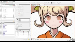 Hiyoko Saionji Model Eyeball Rigging Test 1 - Live2d