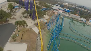 Steel Eel on-ride 4K POV SeaWorld San Antonio 2023