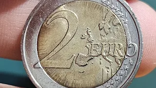 o moneda de 2 euro foarte rara și foarte apreciata de colecționari, waooo