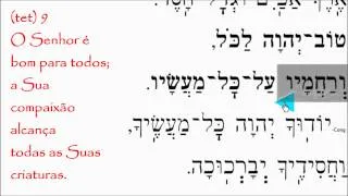 Salmo 145 recitado em Hebraico