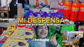 🛒Mi Despensa Quincenal en el Banco de Alimentos|😱Todo esto me Dieron por ir a Empacar Verdura🥳