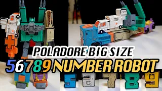 Poladore Big Size Number Robot | 56789 숫자 변신 합체