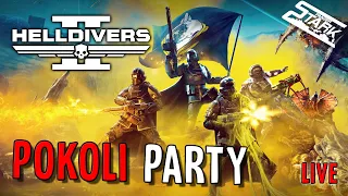 Helldivers 2 - 1.Rész (POKOLI PARTY! Írtjuk a bogarakat) - Stark LIVE