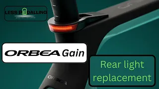 Replacing the rear light on an Orbea Gain M20i