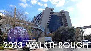 Disney's Contemporary Resort 2023 Complete Walking Tour in 4K | Walt Disney World Florida 2023