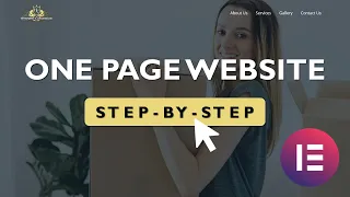 How to Create a One Page Website With Elementor for Beginners 2022