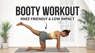 10 MIN BOOTY WORKOUT - Knee Friendly, Low Impact (10 exercises to help grow your booty at home)
