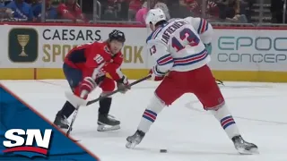 Rangers' Alexis Lafreniere Pulls Off Sweet BETWEEN-THE-LEGS Move To Score On Backhand