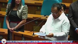 19th Congress 2nd Regular Session #26 Budget - HB No. 8980 FY 2024 General Appropriations Bill (1-1)