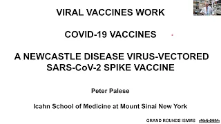 Viral Vaccines Work – COVID-19 Vaccines: A Newcastle Disease Virus-Vectored SARS-CoV-2 Spike Vaccine