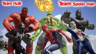Team Hulk Vs Team Spiderman | Hulk vs Siren Head | Hulk | Spider-man | Siren Head | Batman
