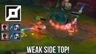 Lee Sin Top but I'm Weak Side..