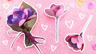 DIY Mini Lollipop Flower Bouquet! 💐 Papercrafts
