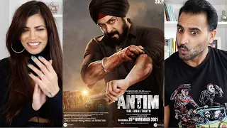 ANTIM: THE FINAL TRUTH - TRAILER REACTION!! | SALMAN KHAN | Aayush Sharma | Mahesh V Manjrekar