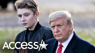 Donald Trump’s Son Barron Missing From Departure Ceremony