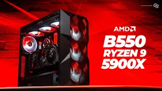 AMD Ryzen 9 5900X ASUS ROG STRIX B550 Build with Benchmarks