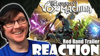 THE LEGEND OF VOX MACHINA Red Band Trailer Reaction! CRITICAL ROLE