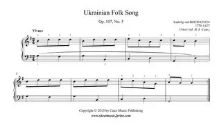 Beethoven : Ukrainian Folk Song, Op. 107, No. 3