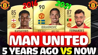 MAN UNITED 5 YEARS AGO VS MAN UNITED NOW!! FT. IBRAHIMOVIC, FERNANDES, RASHFORD ETC (FIFA 21 UNITED)