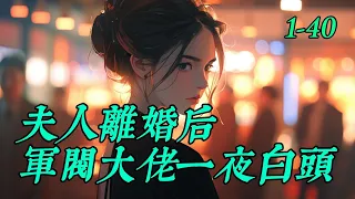 《夫人离婚后，军阀大佬一夜白头》1 -40宁祯被迫嫁给督军盛长裕。　　盛长裕有个白月光，还有两房妾室，盛家内宅危机重重。　　宁祯一个留洋归来的千金，无法适应内宅争斗，人人等着看她笑话。