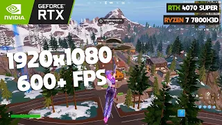 RTX 4070 Super + Ryzen 7 7800X3D Fortnite Chapter 5 Season 1 | Solos | performance mode | Low Meshes