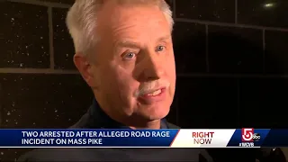 2 arrested after dangerous road rage incident on Mass Pike